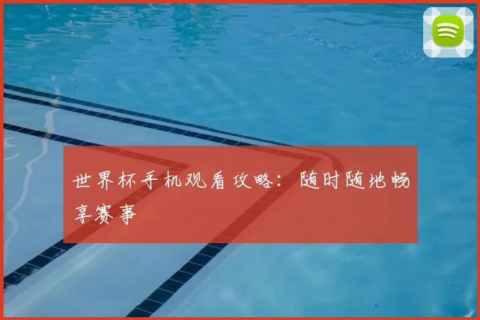 世界杯手机观看攻略：随时随地畅享赛事